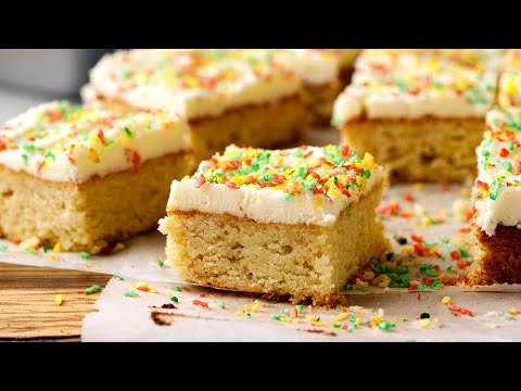 Keto Frosted Sugar Cookie Bars [Great For Get Togethers]