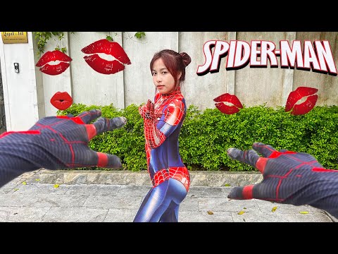 THESE SPIDER-GIRL'S WANT SPIDER-MAN TO BE THEIR BOYFRIEND(Spider-Girl's in Love in real Life)