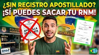 Residencia RNM en Brasil para Colombianos: Registro Consular que Reemplaza el Registro de Nacimiento
