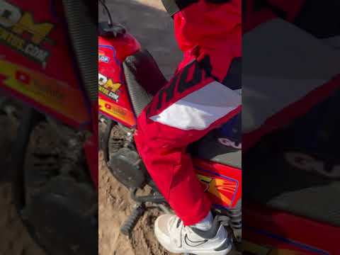 Kick start Yamaha pw 50cc by 4 years old kid #dirtbike #motocross #motovlog #reels #moto #fun