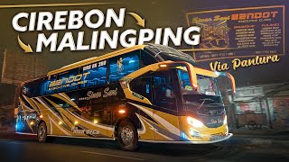 Hanya Bus Ini yang Berani Buka Rute Ini!! Trip Bus SINAR SARI "Bendot" Cirebon - Malingping