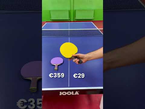 €359 vs €29 Ping Pong Yellow Racket #yellow #purple #tabletennis #講乒