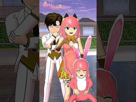 Anya dan Damian menjadi ibu dan ayah🥴😂#sakuraschoolsimulator #sakura #fyp #shorts