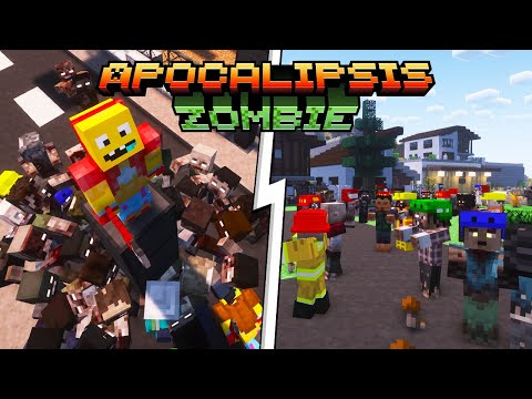 SOBREVIVÍ a INVASIÓN ZOMBIE REALISTA en MINECRAFT *APOCALIPSIS ZOMBIE* #1