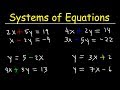 Solving Systems of Equations