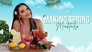 Easy Non-Alcoholic Mocktails for Spring 🌷 | Girly Aesthetic Drink Recipes