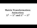 Matrix Transformations and Their Properties