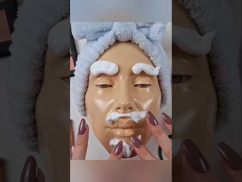ASMR makeup on Mannequin🎭 #shorts #asmrsleep