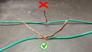 Proper Electric Wire Joint 2025