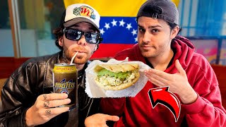 PERUANOS PRUEBAN EL DESAYUNO VENEZOLANO (AREPAS)