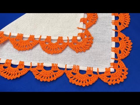 🔥¡Esta PUNTILLA de una vuelta te va a ENCANTAR! | Ideal para servilletas🧡 @puntillasfaciles 822