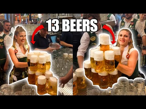 This GIRL Takes 13 BEERS To A Table 😨😳