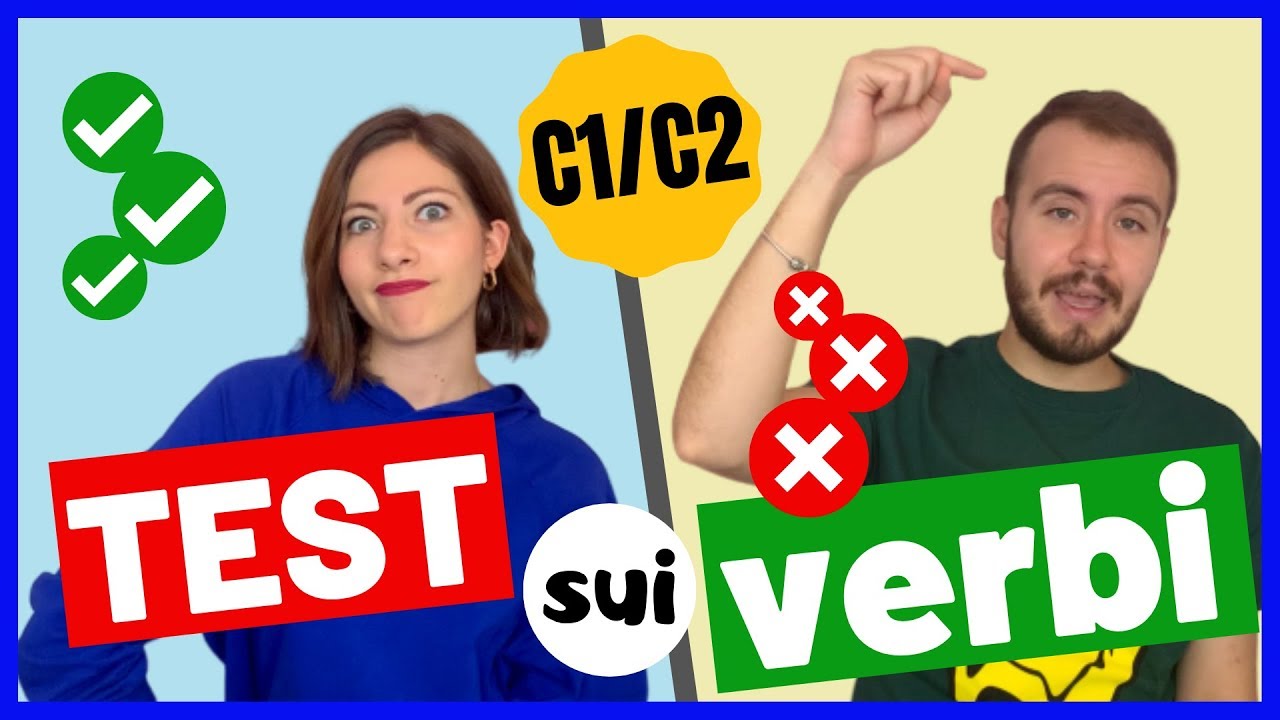 Sai CONIUGARE i Verbi Italiani TEST sulla Coniugazione dei VERBI in ITALIANO!