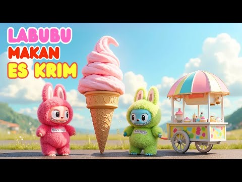 LAGU LABUBU MAKAN RASA ES KRIM  #labubu #laguanakindonesia #laguedukasi