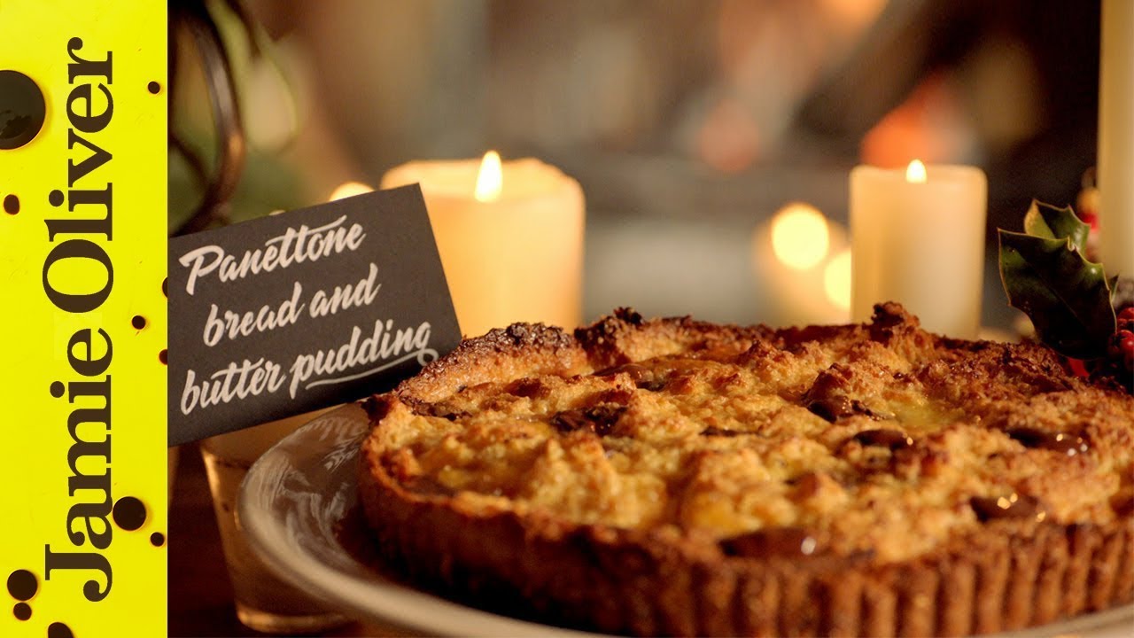 Jamie s Christmas Panettone Bread and Butter Pudding