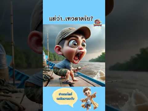 เมื่อเทวดามาสอนนักตกปลา - Palang Puan #การ์ตูน #สนุก #ตลก #cartoon #animation #พากย์ไทย