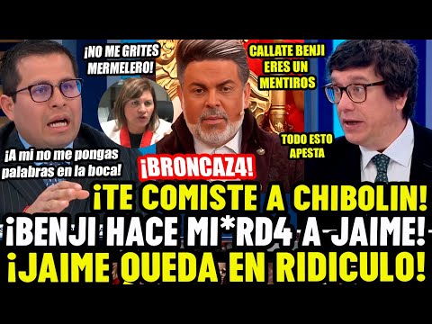 ¡BRONCAZ4! BENJI MANDA AL C4R4JO A JAIME CHINCHA EN DEFENSA DE FISCAL ELIZABETH PERALT CASO CHIBOLIN