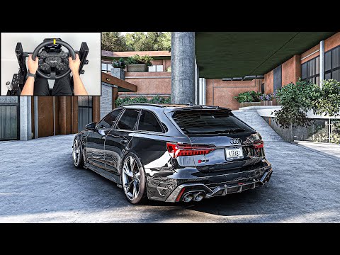 Audi RS6 Avant ABT | Forza Horizon 5 | Steering Wheel Gameplay
