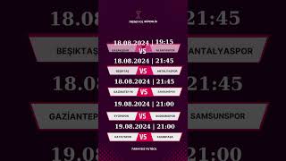 SÜPERLİG 2 HAFTA MAÇLARI  | BEŞİKTAŞ GALTASARAY FENERBAHÇE TRABZONSPOR #shortvideo