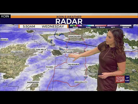 Too Warm for Snow! Wednesday AM Portland Weather Forecast