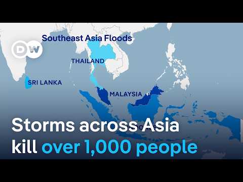 YouTube video thumbnail: Death Toll From Storms Across Southeast Asia Rises to More Than 1,000