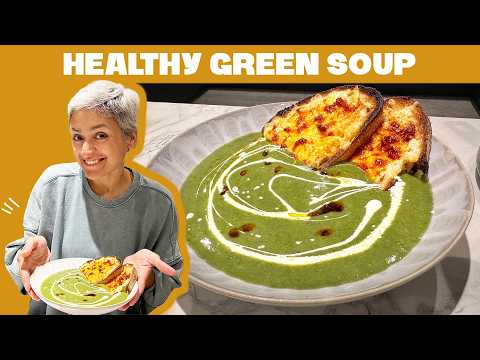 Healthy delicious GREEN SOUP - full of goodness!