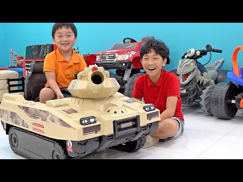 Tank Toy for Kids Power Wheels Assembly with Truck Game Play