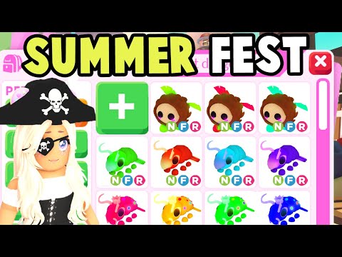 Getting EVERY NEON SUMMERFEST WEEK 2 PET in ADOPT ME!