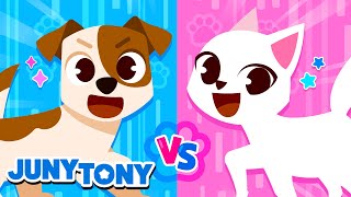 Revanche! Cachorro vs Gato | Meu Pet Favorito | +Completo Música Infantil | JunyTony em Português