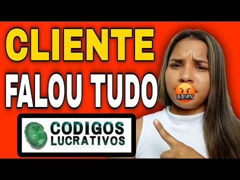 🔴REVELEI TUDO! ((É GOLPE?)) CÓDIGOS LUCRATIVOS FUNCIONA? CÓDIGOS LUCRATIVOS PAGA? CÓDIGO LUCRATIVO