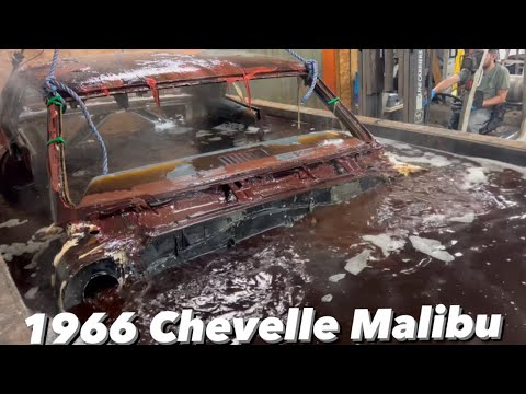 Chemical dipping a 1966 Chevy Chevelle Malibu