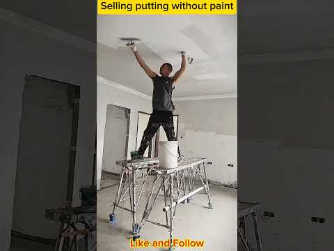 Say Goodbye to Paint Use Pudding Texture for Modern Walls & Ceilings #shorts