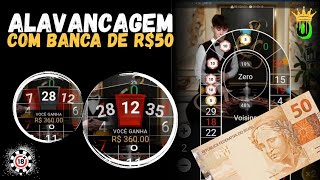 ALAVANCAGEM TOP COM R$ 50!!! NA MELHOR ROLETA ONLINE DA PLAYTECH!!!