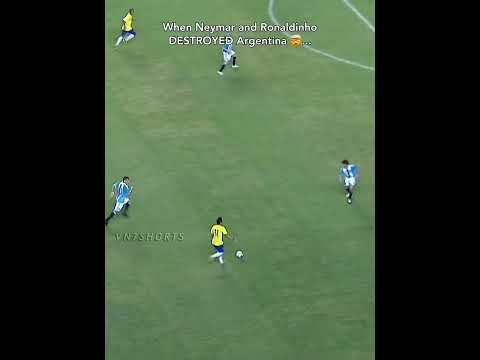 Neymar and Ronaldinho DESTROYING Argentina 😳🔥