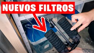 MONTANDO LOS NUEVOS FILTROS DE ESPONJA EN MIS ACUARIOS DE REPRODUCCIÓN