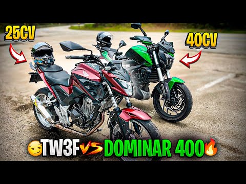 FUI DESAFIADO BAJAJ DOMINAR 400 CONTRA TWISTER 300