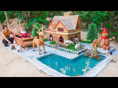 Rescue Abandoned Puppies and Build Dog House for Christmas