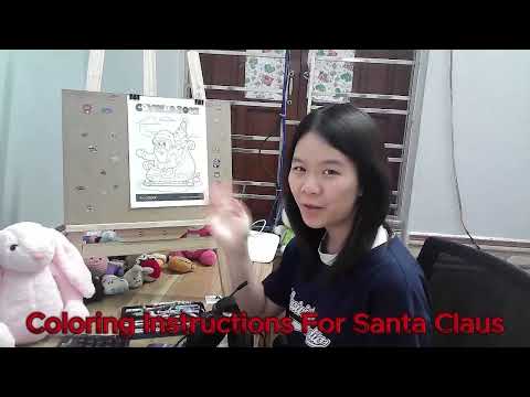coloring instructions for santa claus