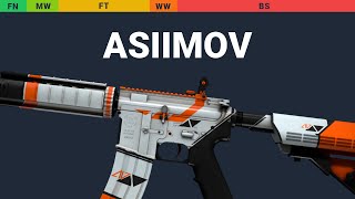 M4A4 Asiimov Wear Preview