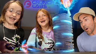 Adley & Niko try CRAZY EXPERiMENTS with Mark Rober!!  Science and Learning at CrunchLabs space camp