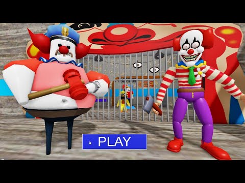 CLOWN'S BARRY'S PRISON RUN! SCARY OBBY #roblox #obby