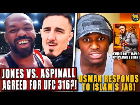 BREAKING! Jon Jones vs. Tom Aspinall VERBALLY AGREED for UFC 316?! Usman RESPONDS to Makhachev's jab