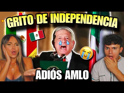 🇪🇸 ESPAÑOLES REACCIONAN a EL GRITO DE INDEPENDENCIA de 2024 COMPLETO 🇲🇽😭 *DESPEDIDA a AMLO*