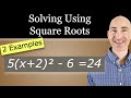 Solving Quadratic Equations by Taking Square Roots
