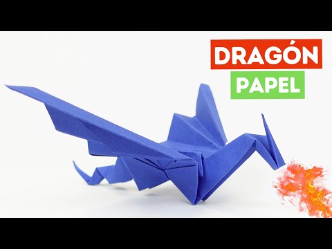 🐲 Cómo hacer un dragón de papel fácil en origami