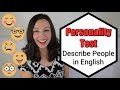Understanding Personality Traits and Descriptions