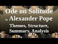 Themes and Analysis of 'Ode on Solitude'