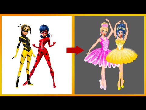 Miraculous: Ladybug And Chole Glow Up Into Ballet actress|Miraculous transformation|Creative art