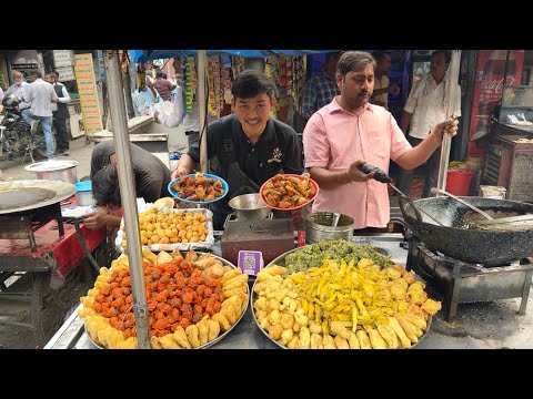 SATU GROBAK FULL BERMACAM” GORENGAN INDIA!CABE GORENG NYA SUPER JUMBO🔥TINGGAL PILIH,AUTO PESEN SEMUA