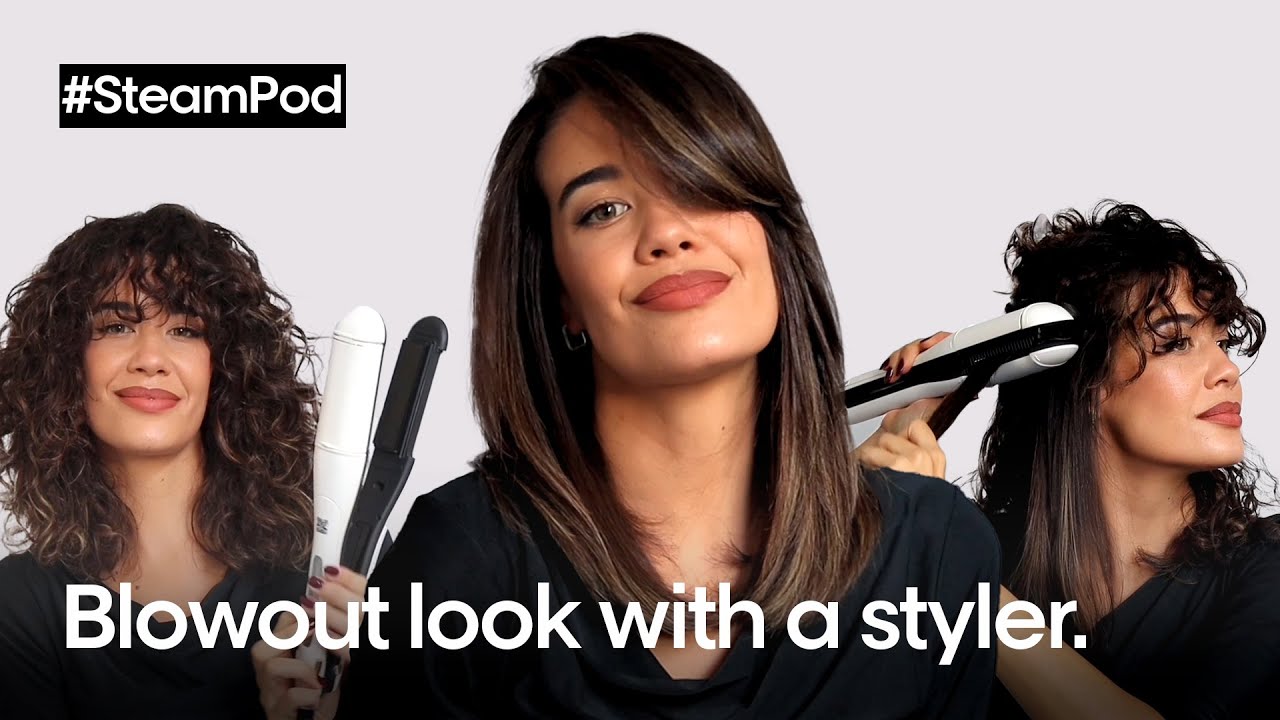 SteamPod Blowout Look Without A Styler Loreal Professionnel